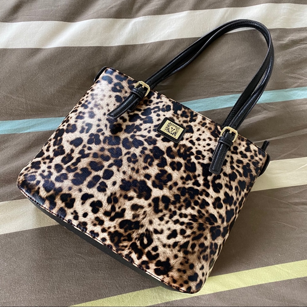 NWOT Anne Klein Leopard Print Handbag